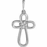 Knotted Cross Necklace or Pedant