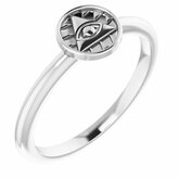 Eye of Providence Stackable Ring