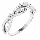 Intertwined Leaf Ring