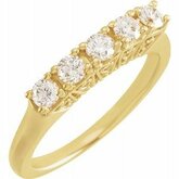 1/2CT spolu Diamond 5-Stone Anniversary Ring