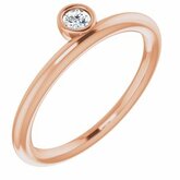 Charles & Colvard Moissanite® Asymmetrical Stackable Ring