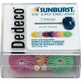 Dedeco® Sunburst® 7/8" 7-Piece 4-Ply Radial Discs Assortment Kit