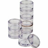 7 Pc. Stackable Round Tray Set
